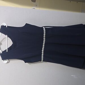 Girls navy blue formal dress
